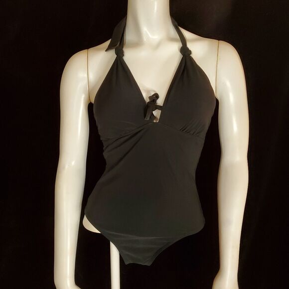 Michael Kors Black One Piece Swimsuit (4) - Picture 3 of 6